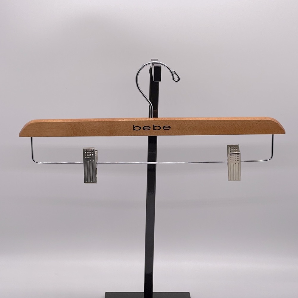 BEBE WOODEN PANTS-SKIRTS HANGER